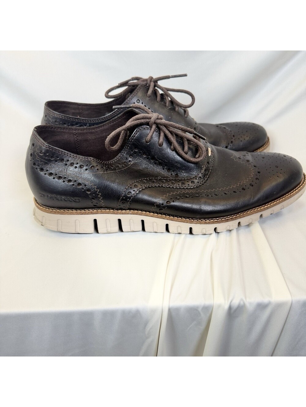 Cole Haan Zerøgrand Wingtip Oxford  Men's Black Classic 10.5 Comfortable